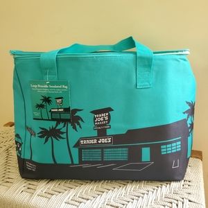 Trader Joe's Teal Blue Green Limited Edition Insulated Cooler Bag